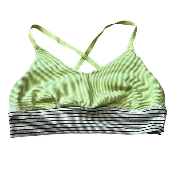 Offline by Aerie Women's L Green Neon Sports Bra Medium Support - Picture 1 of 10